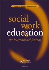 Cover image for Social Work Education, Volume 27, Issue 6, 2008