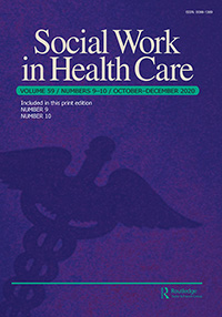 Cover image for Social Work in Health Care, Volume 59, Issue 9-10, 2020