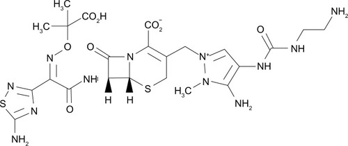 Figure 1 Chemical structure of ceftolozane.