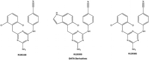 Figure 1. The structures of DATA derivatives.