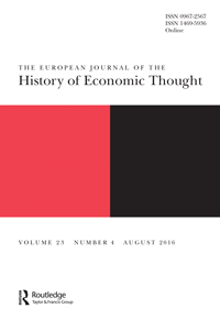 Cover image for The European Journal of the History of Economic Thought, Volume 23, Issue 4, 2016