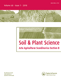 Cover image for Acta Agriculturae Scandinavica, Section B — Soil & Plant Science, Volume 68, Issue 1, 2018