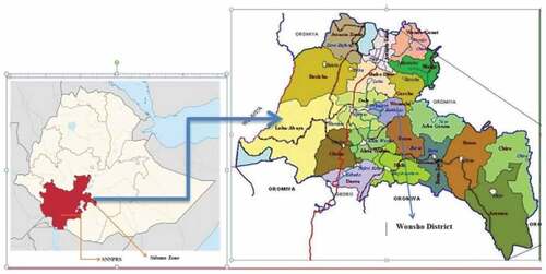 Figure 1. Location map of Sidama.