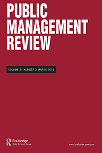 Cover image for Public Management Review, Volume 21, Issue 3, 2019