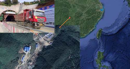 Figure 9. Location and scene of Anping tunnel.