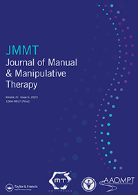 Cover image for Journal of Manual & Manipulative Therapy, Volume 31, Issue 6, 2023