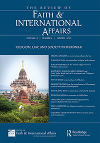 Cover image for The Review of Faith & International Affairs, Volume 13, Issue 4, 2015