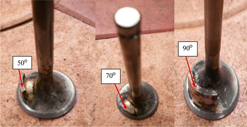 Figure 4 Angle of mask provided on the inlet valve.