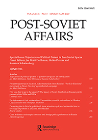 Cover image for Post-Soviet Affairs, Volume 36, Issue 3, 2020