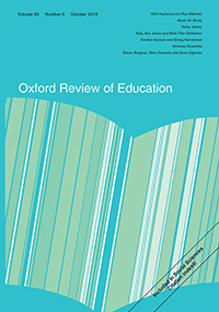 Cover image for Oxford Review of Education, Volume 45, Issue 5, 2019