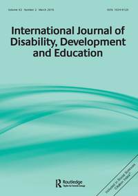 Cover image for International Journal of Disability, Development and Education, Volume 63, Issue 2, 2016