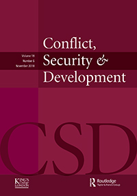 Cover image for Conflict, Security & Development, Volume 18, Issue 6, 2018