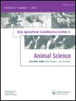 Cover image for Acta Agriculturae Scandinavica, Section A — Animal Science, Volume 48, Issue 1, 1998