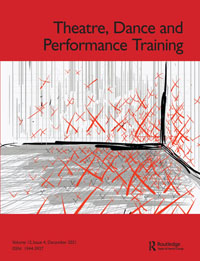 Cover image for Theatre, Dance and Performance Training, Volume 12, Issue 4, 2021