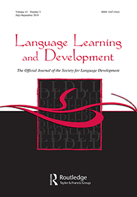 Cover image for Language Learning and Development, Volume 15, Issue 3, 2019