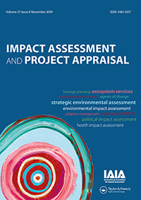 Cover image for Impact Assessment and Project Appraisal, Volume 37, Issue 6, 2019