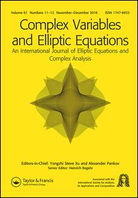 Cover image for Complex Variables and Elliptic Equations, Volume 47, Issue 5, 2002