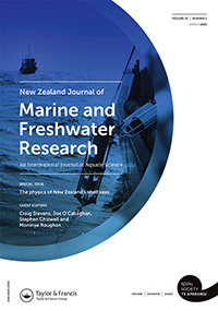 Cover image for New Zealand Journal of Marine and Freshwater Research, Volume 55, Issue 1, 2021