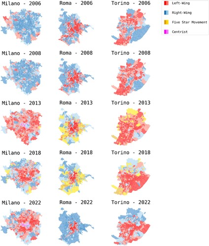 Figure 11. First party/coalition in national election at precinct level.