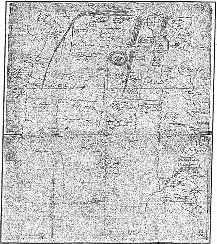 Figure 6 Map of Cork (1570). This image is reproduced courtesy of The National Archives, London, UK. [SP 63/30, f. 222].