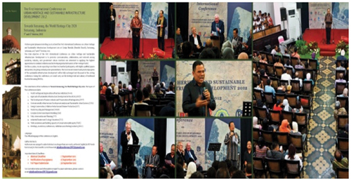 Figure 15. The series of the first international seminar entitled “Urban Management Workshop: Semarang Old City Development as a Heritage Business District” at Blenduk Church. Source: (Krisprantono Documentation, 2018).