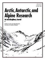 Cover image for Arctic, Antarctic, and Alpine Research, Volume 35, Issue 4, 2003