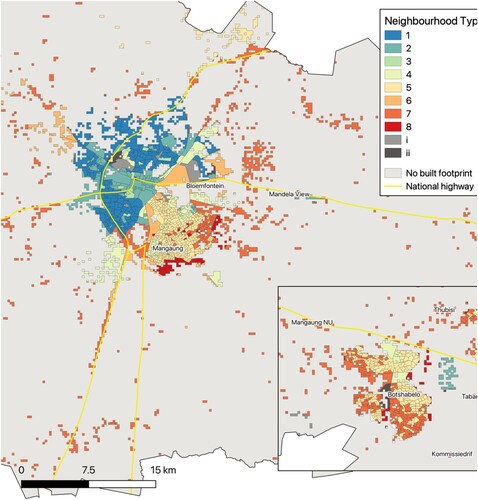 Figure 9. Mangaung.Source: Census 2011 Small Area Layer; authors’ own estimates.
