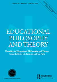 Cover image for Educational Philosophy and Theory, Volume 55, Issue 2, 2023