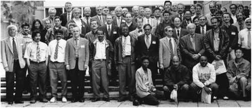 Figure 13. Participants of the Hannover workshop “Mapping from Space 1997”