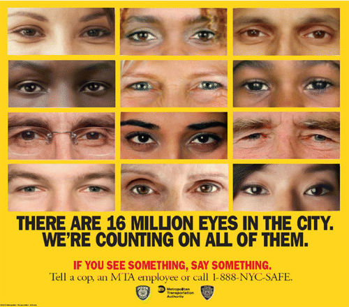 Figure 1 The ‘16 million eyes’ campaign in New York, 2007.