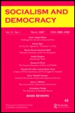 Cover image for Socialism and Democracy, Volume 19, Issue 3, 2005