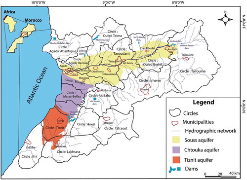 Figure 2. Map of the Souss-Massa Region