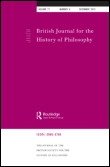 Cover image for British Journal for the History of Philosophy, Volume 22, Issue 5, 2014