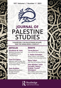 Cover image for Journal of Palestine Studies, Volume 50, Issue 1, 2021