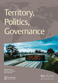 Cover image for Territory, Politics, Governance, Volume 9, Issue 5, 2021