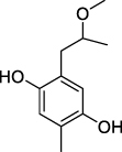 Figure 7 Structure polyphenols of 2-(2-methoxy propyl)-5-methyl-1,4-benzenediol.Citation90