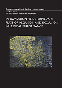 Cover image for Contemporary Music Review, Volume 40, Issue 4, 2021