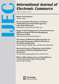 Cover image for International Journal of Electronic Commerce, Volume 23, Issue 2, 2019