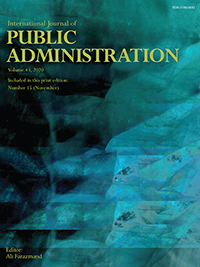 Cover image for International Journal of Public Administration, Volume 43, Issue 15, 2020