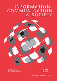 Cover image for Information, Communication & Society, Volume 22, Issue 12, 2019