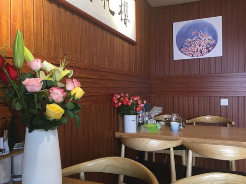 Figure 1. Inside the Yu sisters’ restaurant (photo by author).