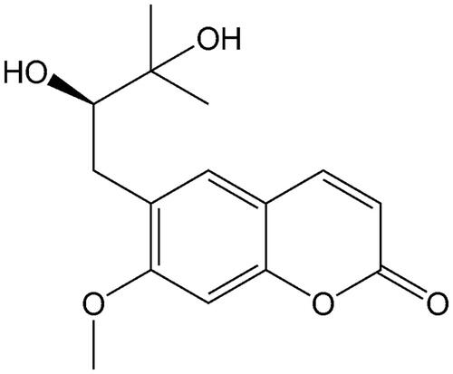 Figure 1. The chemical structure of peucedanol.