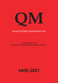 Cover image for Quaestiones Mathematicae, Volume 44, Issue 6, 2021