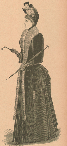 Figure 4. Skandinavisk modetidning, 1889, no. 1, figure 8. Reproduction: Anna Guldager, National Library of Sweden.