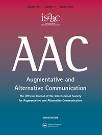 Cover image for Augmentative and Alternative Communication, Volume 36, Issue 1, 2020
