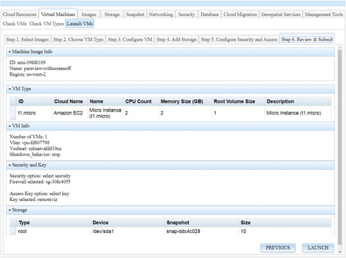 Figure 6. The hybrid cloud platform enables a user-friendly interaction for resource provision from various cloud providers.