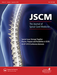 Cover image for The Journal of Spinal Cord Medicine, Volume 41, Issue 5, 2018