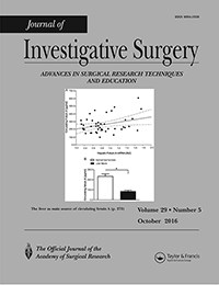 Cover image for Journal of Investigative Surgery, Volume 29, Issue 5, 2016