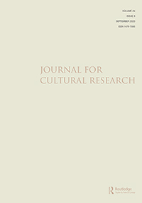 Cover image for Journal for Cultural Research, Volume 24, Issue 3, 2020