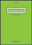Cover image for Forum for Development Studies, Volume 20, Issue 2, 1993